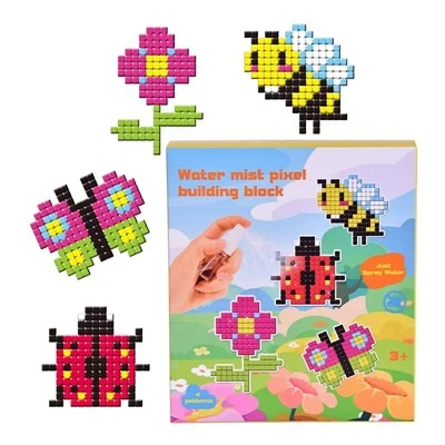 Kit Blok Bangunan Pixel Spring Garden Water Mist